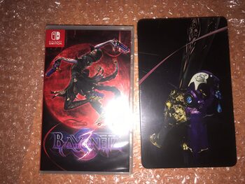 Bayonetta 3 + steelbook (precintados), contraportada en inglés