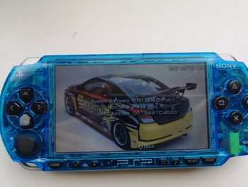 PSP 1000, Transparent Blue & Black, 32GB, Atrištas.