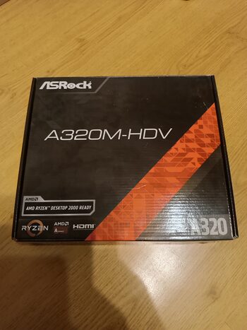 ASRock A320M-HDV AMD A320 Micro ATX DDR4 AM4 1 x PCI-E x16 Slots Motherboard