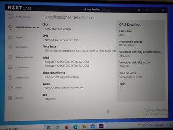 Get Pc mini torre ryzen 3 2200g + Nvidia Gtx 1050 