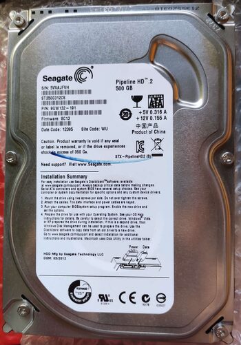 Seagate Pipeline HD 500 GB HDD Storage