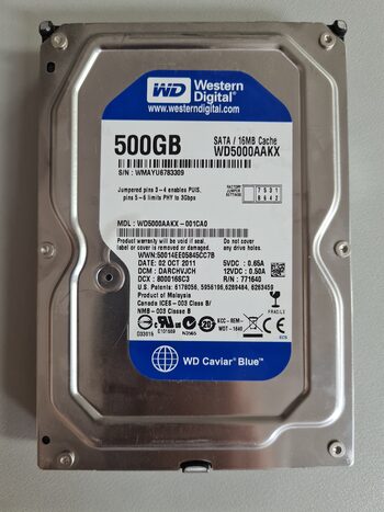 Western Digital 500 GB HDD Storage