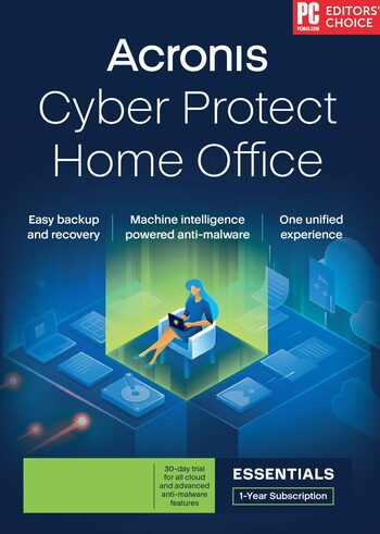 Acronis Cyber Protect Home Office Essentials 1 Device 1 Year 50 GB Cloud Backup Acronis Key GLOBAL