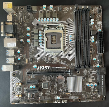 Pirkti MSI H170M PRO-VDH Intel H170 Micro ATX DDR4 LGA1151 1 x PCI-E ...