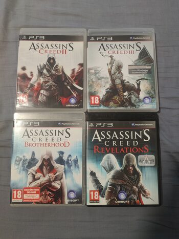 Lot de 4 jeux Assasin's Creed PS3 Playstation 3