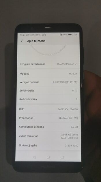 Huawei P smart 32GB Black