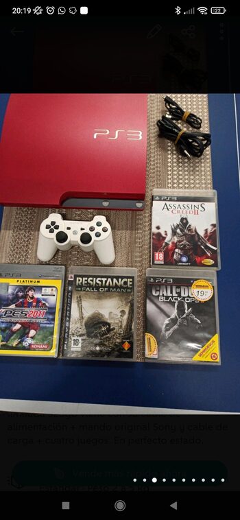 PlayStation 3 Slim, Red, 320GB