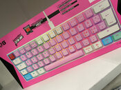 Redeem NOS C450 RGB klaviatūra Mechanical Mini pro keyboard Limited edition Cotton Candy! red switches