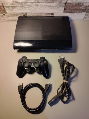 Consola Playstation 3 SONY PS3 Slim 320Gb Negra con mando y cables de  segunda mano