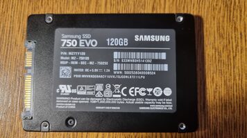 Samsung 750 EVO 120 GB SSD Storage