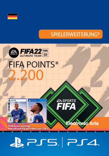 FIFA 22 - 2200 FUT Points (PS4/PS5) PSN Key GERMANY
