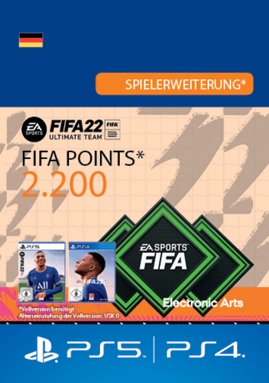 FIFA 22 2200 FUT Points PS4 PS5