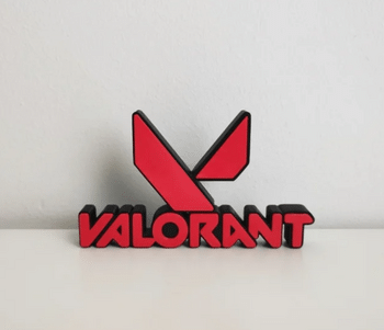 Logo Valorant en 3D