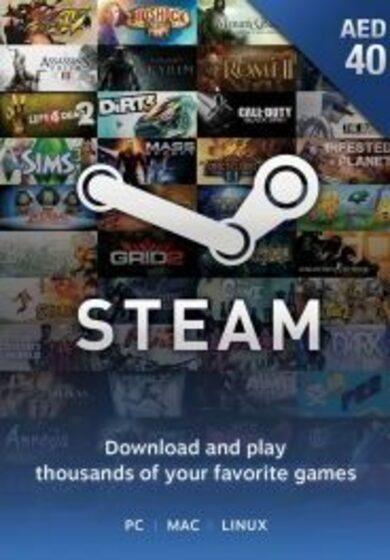 

Steam Wallet Gift Card 40 AED Steam Key UNITED ARAB EMIRATES