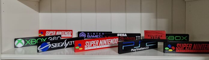 Logotipos Consolas en 3D de 20 cm de ancho