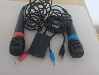 MICROFONOS SING STAR Y ADAPTADOR CONECTOR CONVERSOR USB PARA PLAYSTATION