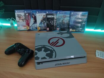 PS4 Slim 1Tb Edición Limitada Deluxe Star wars battlefront II+Juegos incluidos