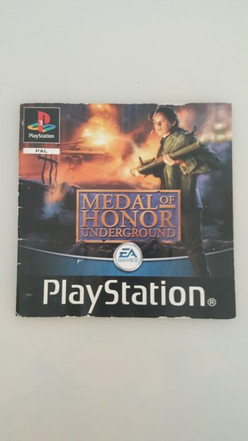 MANUAL MEDAL OF HONOR UNDERGROUND PLAYSTATION PSX PAL