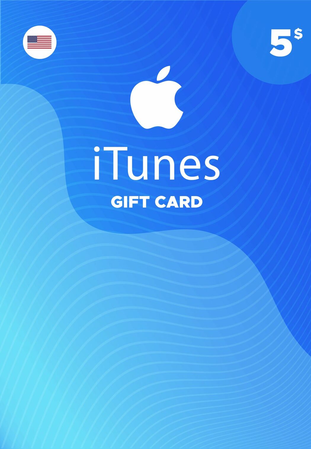 5 dollar Apple iTunes gift card code, Good price!