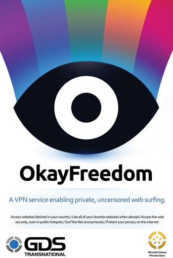 Okay Freedom VPN 1 Year 1 PC Premium Key GLOBAL