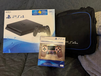 Pack Playstation 4 con mando de edición limitada y bolsa de playstation nueva