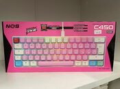 NOS C450 RGB klaviatūra Mechanical Mini pro keyboard Limited edition Cotton Candy! red switches