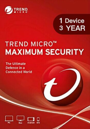 Trend Micro Maximum Security 1 Device 3 Years Key GLOBAL
