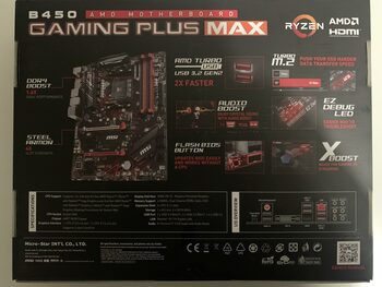 Get MSI B450 Gaming Plus MAX AMD B450 ATX DDR4 AM4 2 x PCI-E x16 Slots Motherboard