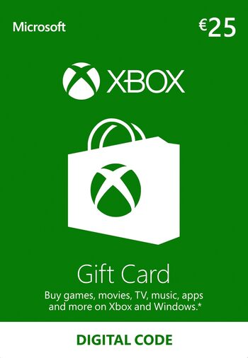 Tarjeta Regalo Xbox Live 25 EUR Código Xbox Live EUROPA