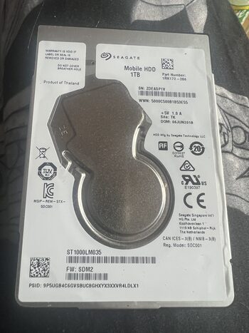 Seagate 1 TB HDD Storage