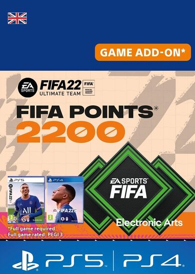 

FIFA 22 - 2200 FUT Points (PS4/PS5) PSN Key UNITED KINGDOM