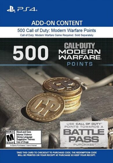 

500 Call of Duty: Modern Warfare Points (PS4/PS5) PSN Key LATAM