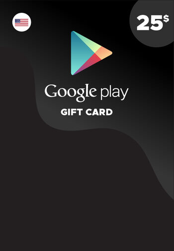 Tarjeta Google Play 25 dólares código Estados Unidos USA