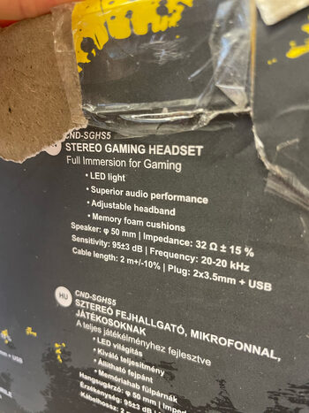 Comprar Ausinės Canyon Corax GH-5A Gaming headset wired black orange su ...