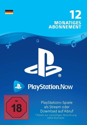 PlayStation Now 12 Month Subscription (DE) PSN Key GERMANY