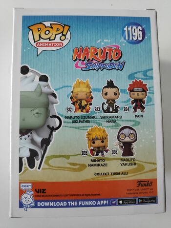 Buy figura Funko Pop Madara Uchiha six paths glow in the dark Naruto Shippuden