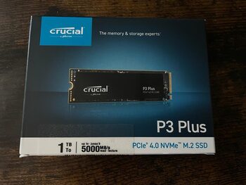 NVMe M.2 SSD diskas Crucial P3 Plus 1TB 1000GB CT1000P3PSSD8 5000R/3600W MB/s