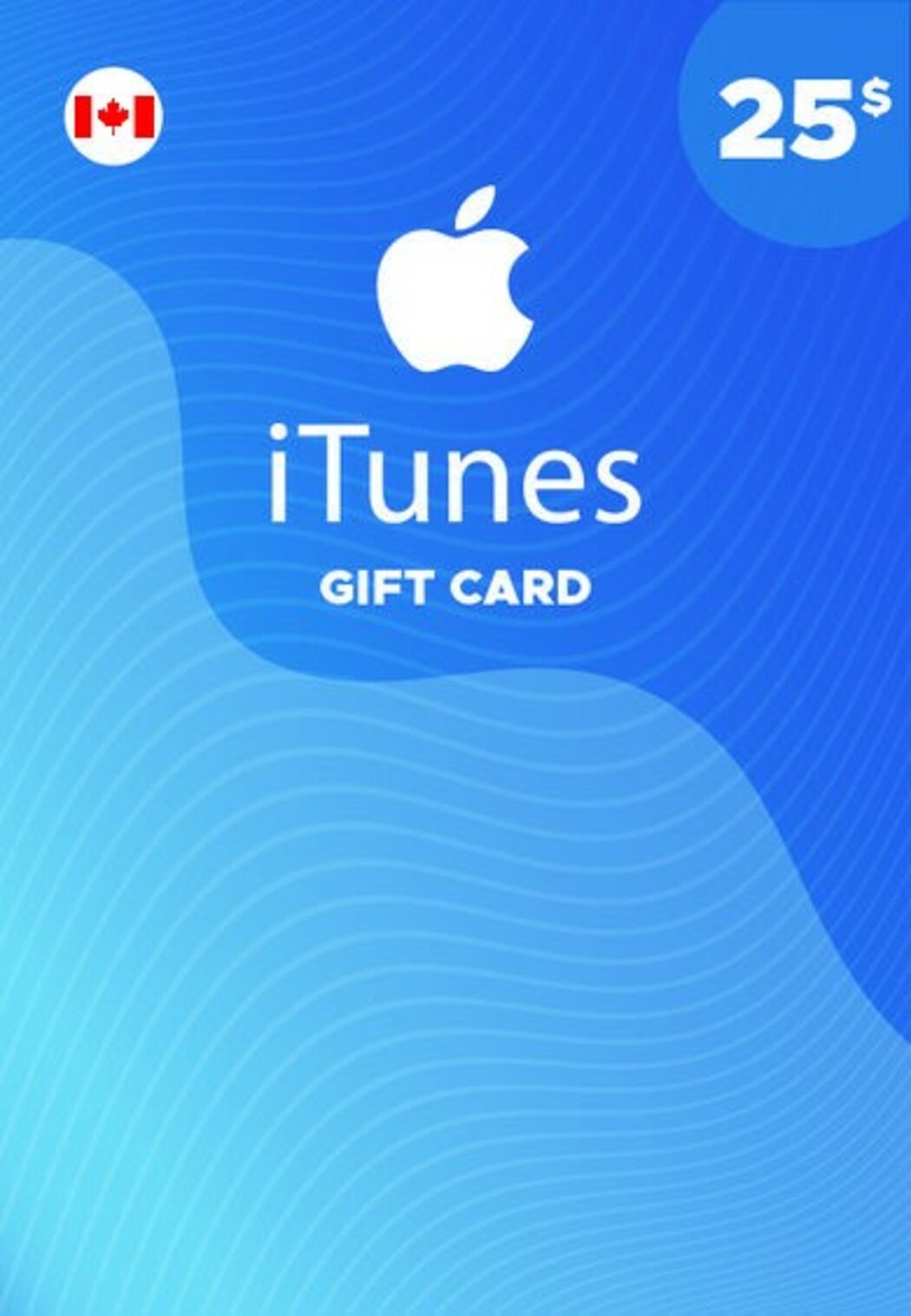 Apple iTunes Canada Gift Card - $25