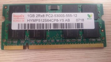 Memoria SODIMM DDR2 PC2-5300 a 667 MHz. 1 Gb