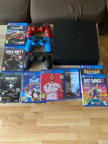 play station 4 con juegos y mandos incluidos 