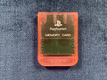 Memory Card ROJA RED Tarjeta Memoria Playstation Ps1 Buena Condición 0063