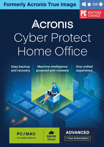 Acronis Cyber Protect Home Office Advanced 250 GB Cloud Storage 5 Device 1 Year Acronis Key GLOBAL