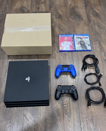 Pirkti Playstation 4 Pro, Black, 1tb/2 pulteliai/2 žaidimai | ENEBA