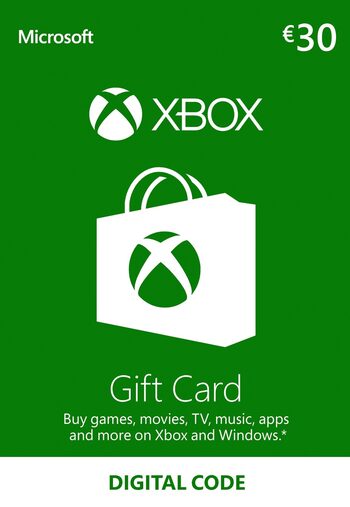 Tarjeta Regalo Xbox Live 30 EUR Código Xbox Live EUROPA