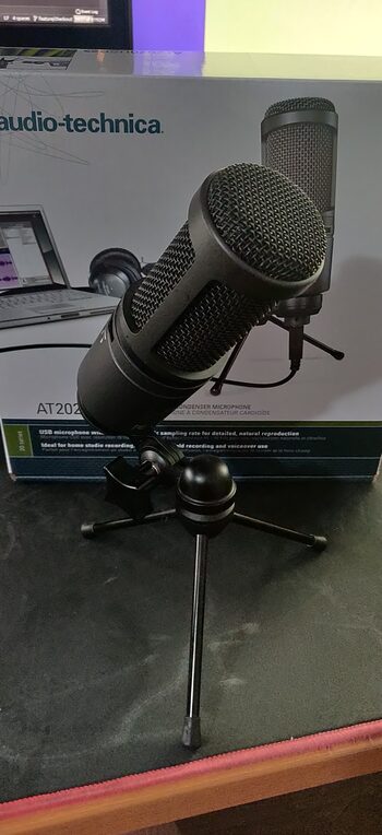 Audio Technica AT 2020 USB+ Studijinis Kondensatorinis Mikrofonas