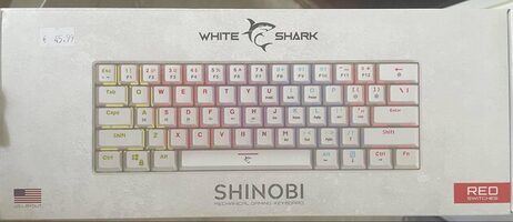 White Shark Shinobi (white) RED swithes