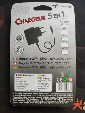 Subsonic 5 IN 1 Home Charger (Nintendo 3DS/3DS XL/2DS