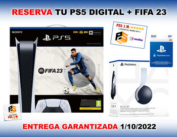 PS5 Digital + Juegos FIFA 23 y ASTRO'S + PULSE 3D + 50 PSN + FACTURA. *NUEVA*