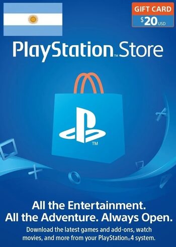 20 Usd PSN Playstation Store Gift Card (Tarjeta de regalo) Argentina