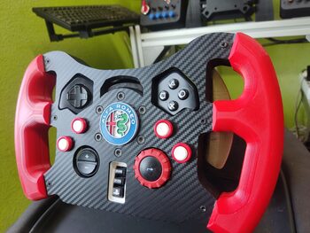 Mod 4.0 volante f1 Logitech g29 y g923(ps)(Alfa Romeo)(Rojo blanco)
